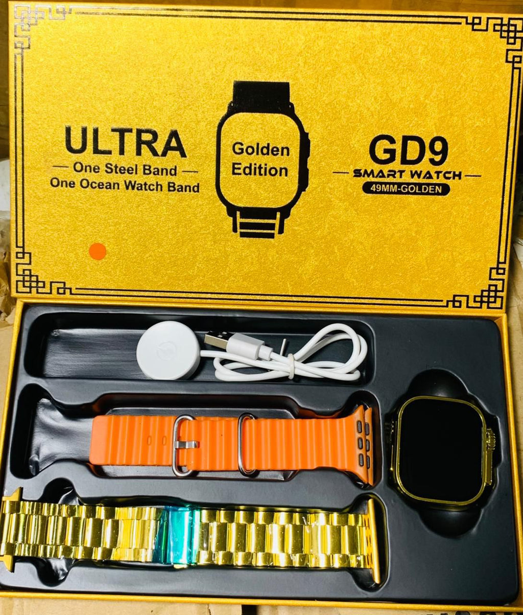 GD9 Ultra Golden Edition Smart Watch Providing Premium Design Stylish Appearance And Everyday Smart Wear Support