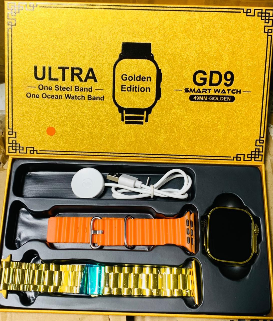 GD9 Ultra Golden Edition Smart Watch Providing Premium Design Stylish Appearance And Everyday Smart Wear Support
