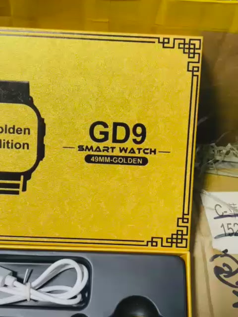 GD9 Ultra Golden Edition Smart Watch Providing Premium Design Stylish Appearance And Everyday Smart Wear Support